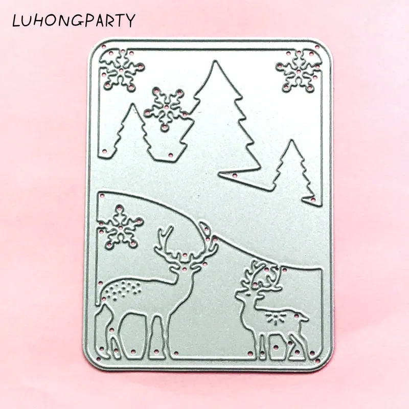 

Merry Christmas Metal Cutting Dies Stencils for DIY Scrapbooking/photo album Decorative Embossing DIY Paper Cards LUHONGPARTY