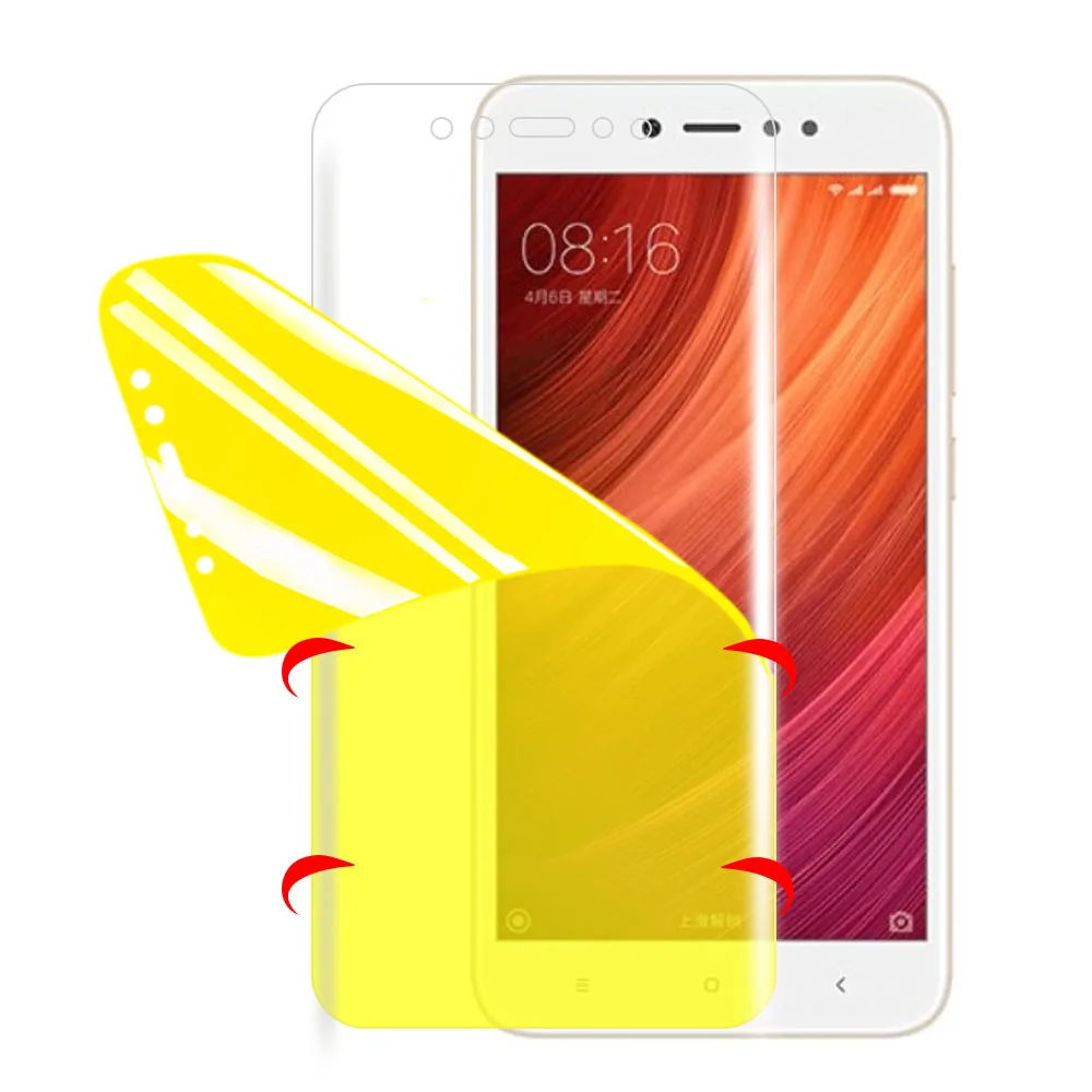 

Screen Protector on Xiaomi Redmi Note 5 5A 4 4X 7 Redmi 4 4X 5 5A 6 6A Full Soft Hydrogel Protective Film For Redmi Note 5 6 Pro
