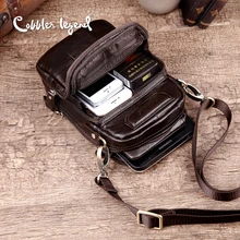 Cobbler Legend, брендовая дизайнерская сумка из натуральной кожи, мужские сумки, Мужская маленькая сумка через плечо, 2019, повседневный стиль, сумка...(China)