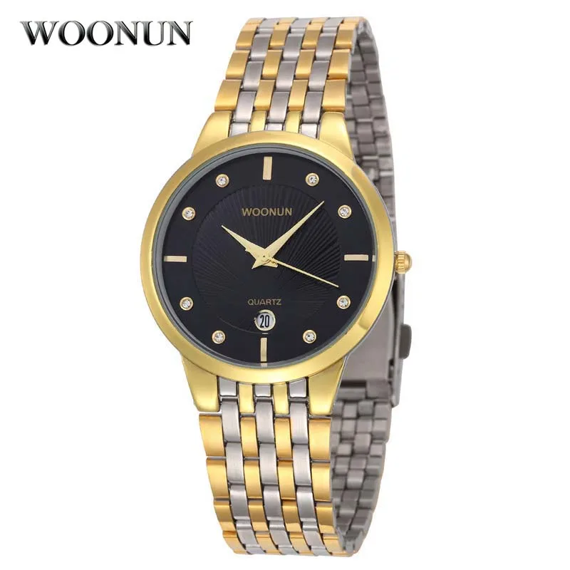 Aliexpress.com : Buy WOONUN Top Brand Luxury 18K Gold Watches Men