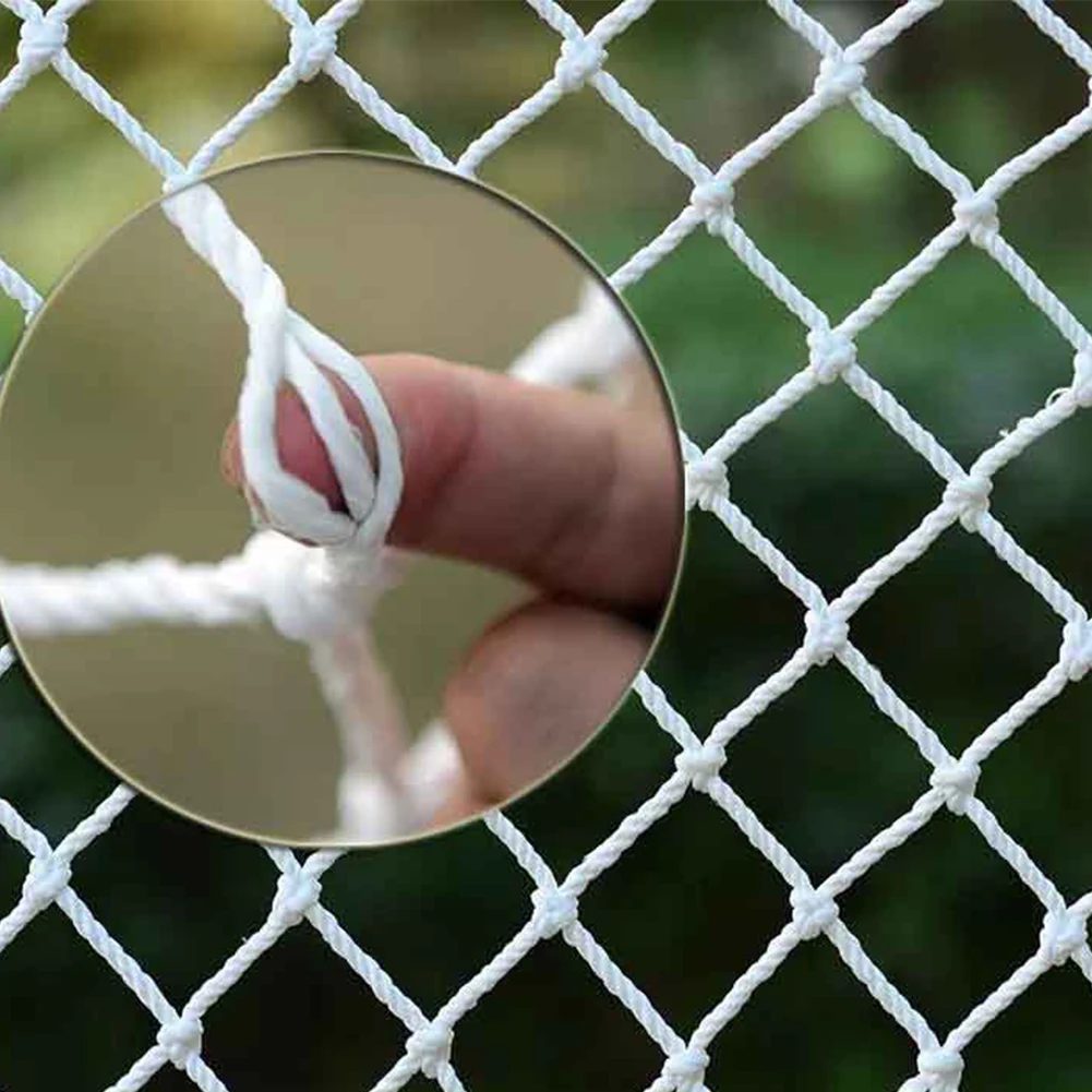 

Climbing Outdoor Safety Net Grid Building Railing Balcony Stairs Deck Home Children Nylon Anti-fall Protection Fence White