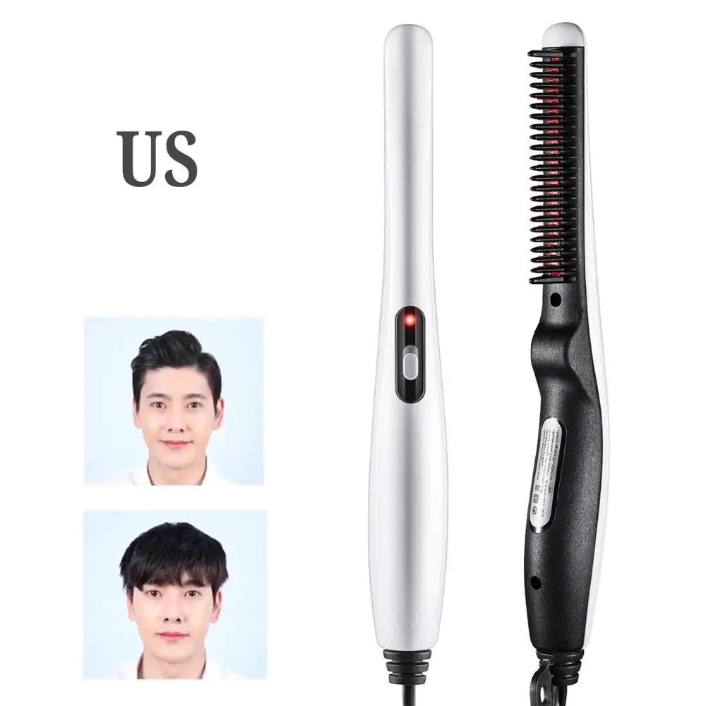 

Professional Beard Straightener Brush Hairdressing Electric Comb Multifunctional Man Woman Fast Hair Straightening Styling Tool