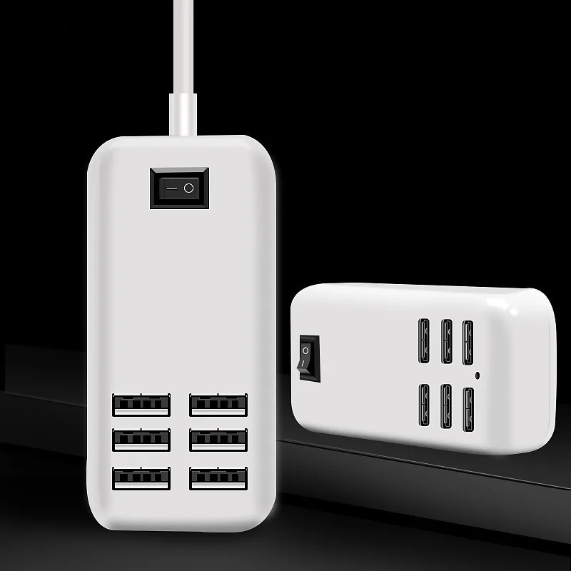Сетевое зарядное устройство Faichoy с 6 USB портами для iPhone iPad Samsung 5 В/3 А|Зарядные