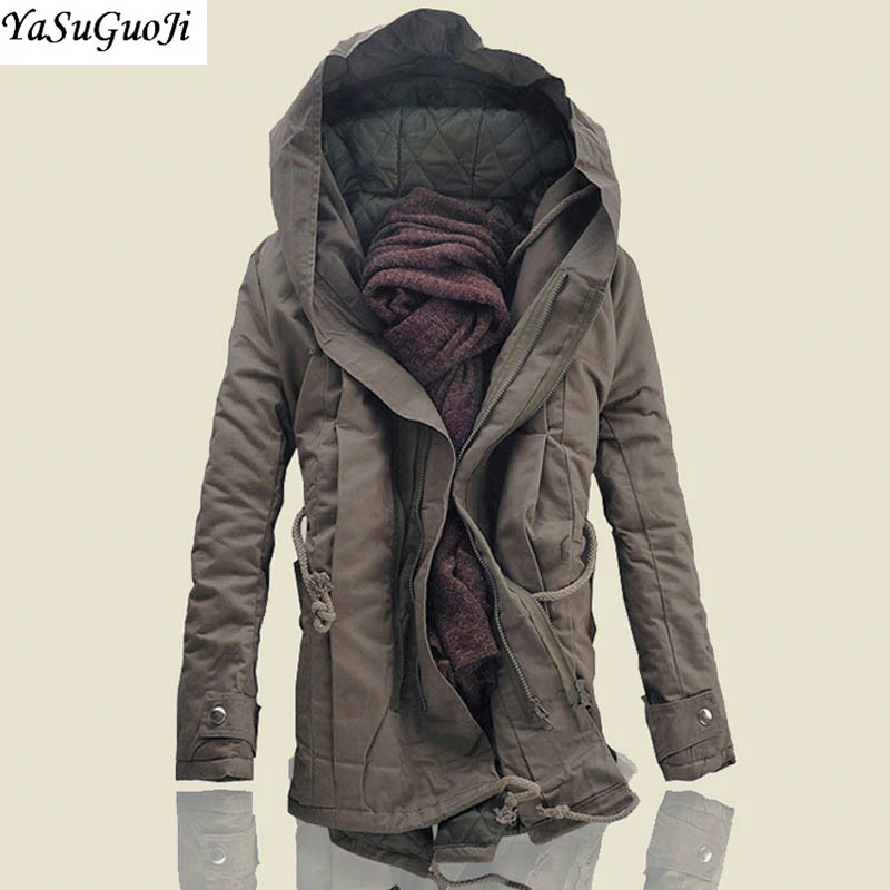 Egypte vloeiend Behandeling New arrival 2017 winter casual thicken cotton padded zipper closed coat men  parka men men's hooded jacket sudadera hombre MF2|Parkas| - AliExpress