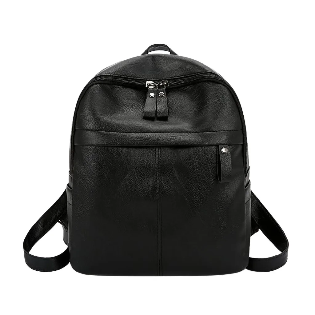 

Concise mini backpack sac a main female backpack Fashion Solid Color Versatile Leather backpack women Large Capacity Travel Bag