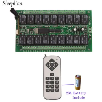 

Sleeplion 18CH 12V Remote Control Switch Relay 433Mhz/315MHz Wireless Digital Remote Control Switch 12V 18CH Relay Module