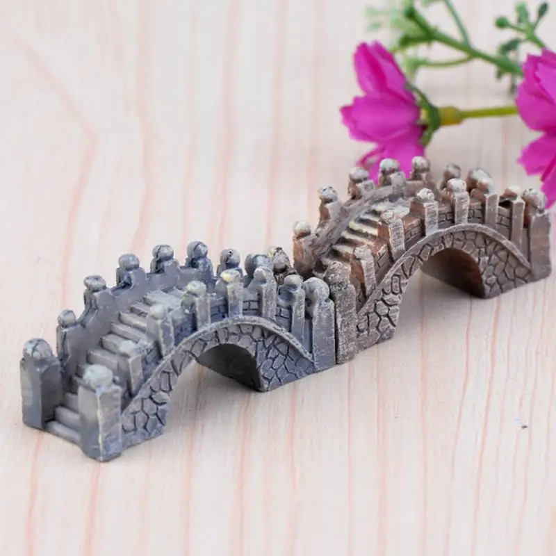Миниатюрный смоляный мост миниатюрный садовое украшение Сказочный садовый Декор DIY Статуэтка