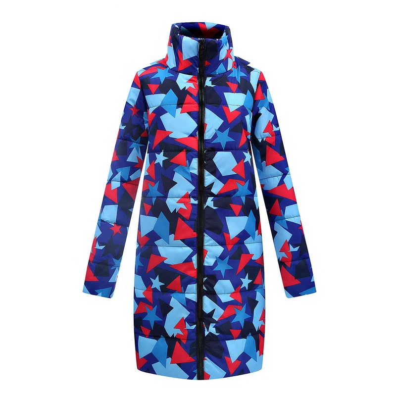 

Diwish Long Parkas 2019 Newest Fashionable Women's Winter Coat Long Thin Warm Jacket Blue Cotton Lining Outerwear Parkas