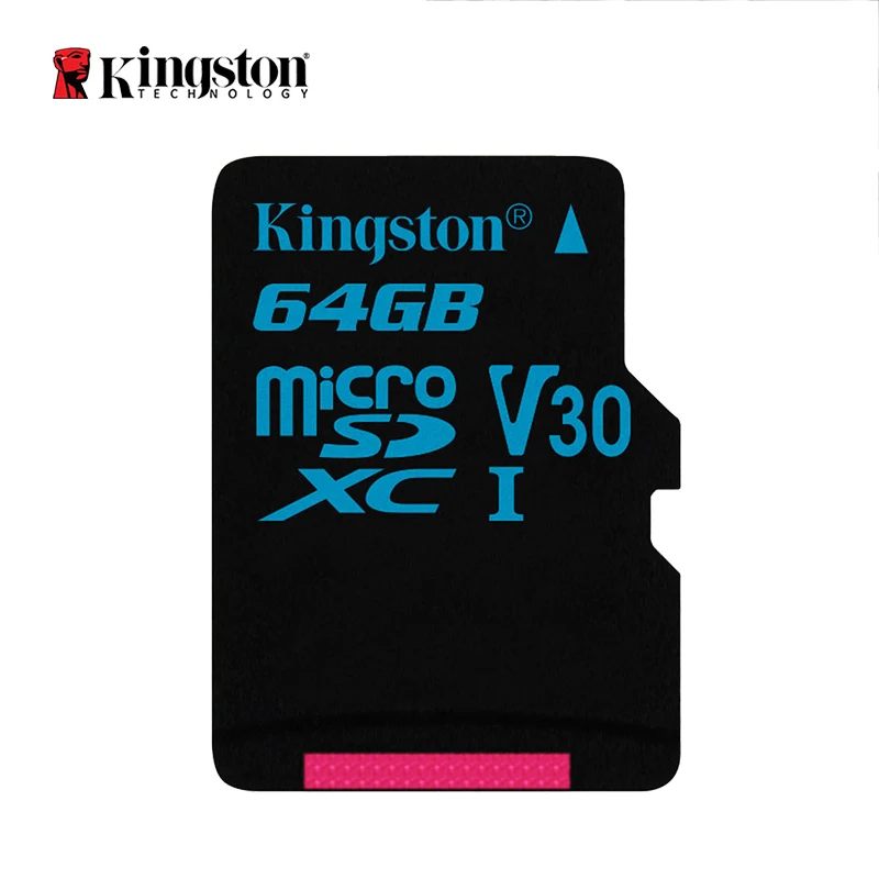 Kingston Micro SD карта, 32 ГБ, UHS-I U3 флеш-карты памяти 64 ГБ, класс скорости 10 90 МБ/с., мicro SD, TF карта 128 ГБ Поддержка HD 3D видео в формате 4K - Емкость: 64GB