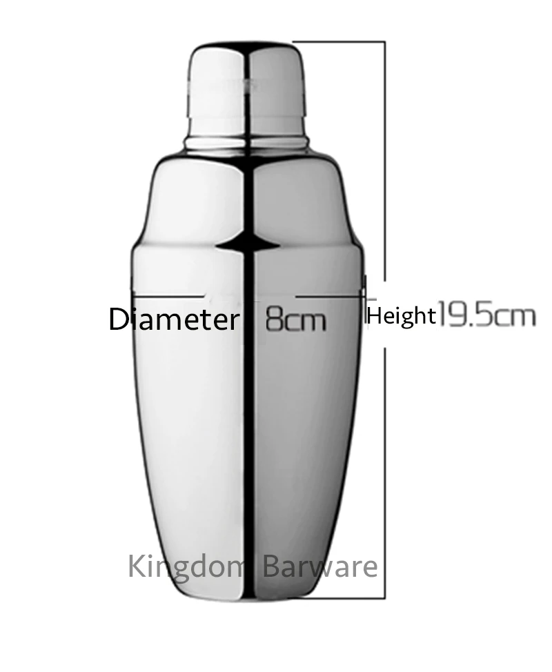 500 مللي 3-قطعة مخلوط من الفولاذ المقاوم للصدأ شاكر بار شاكر أدوات البار