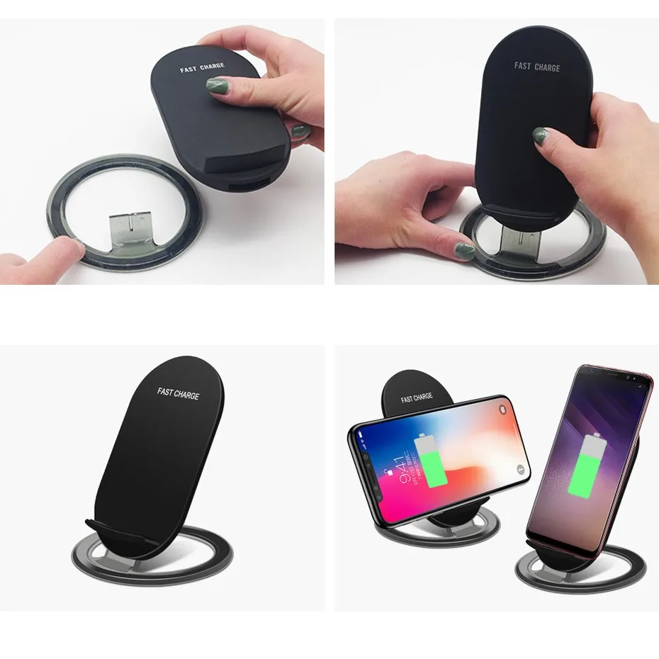 PINGZHENG Universal Wireless Charger For iPhone X 8 Plus Charger Wireless Adapter Android Phone Micro USB Mobile Phone Charger (3)