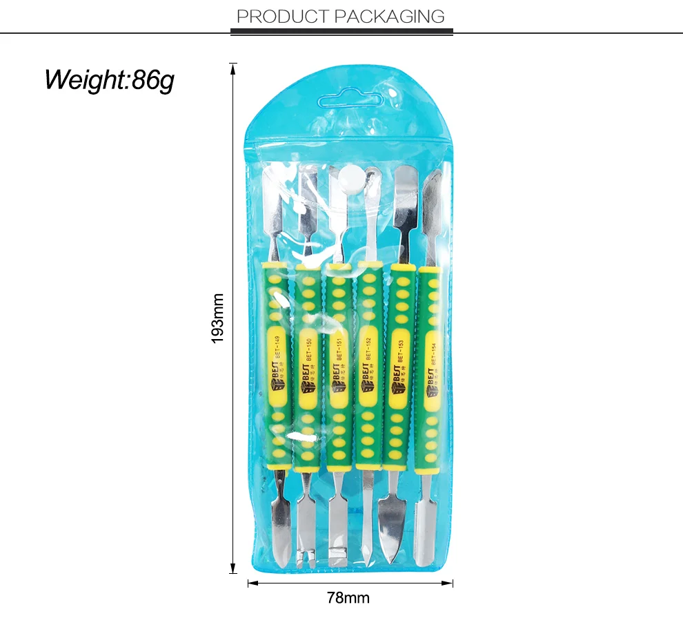 Prying Opening Tool Dual Ends Metal Spudger Set for iPhone iPad Tablet Mobile Phone Opening Repair Tool Kit Hand Tool Sets (3)