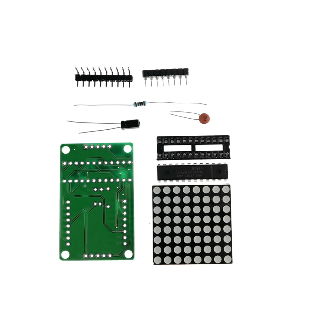 KJ295 MAX7219 8X8 красный светодиодный матричный модуль MCU контроллер управления