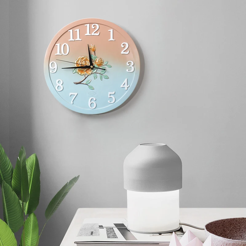 

European Minimalist Home Wall Clock Modern Design 3D Stereo Clock Living Room Decoration Quartz Round Clock In The Kitchen Clock