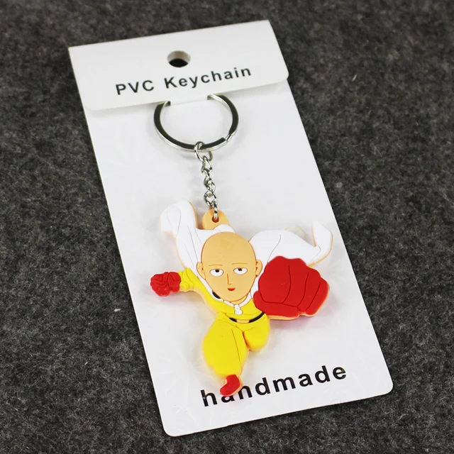 One Punch Man PVC Saitama Sensei Handmade Pendants Keychian