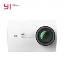 Yi 4 К действие Камера белый 2.1" ЖК-дисплей жесткие Экран 155 градусов EIS Wi-Fi Черный Международный издание Ambarella A9SE75 12MP CMOS