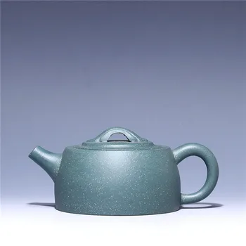 

210ml Wholesale raw ore purple clay pu'er black tea teapot Yixing Zisha tea pot green mud ceramic teapot Free shipping