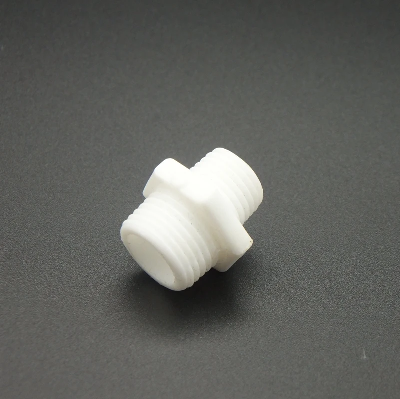 5PCS 1/8&quot BSP Male Thread Hex Nipple Union Plastic Pipe Fitting Aquarium Garden Micro Irrigation Water Connector | Обустройство