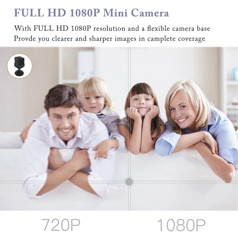 HD 1080P мини-камера wifi Беспроводная ip-камера ночного видения маленькая микро-камера цифровая видеокамера Детская безопасность домашняя dvr камера wifi ПК-совместимая камера