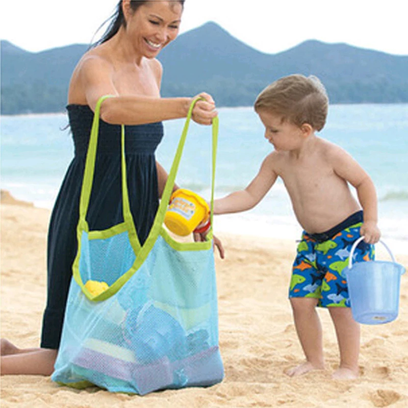 

Hot Mom Baby Beach Bags Big Size Women Kids Mesh Bag Messenger Bags Toy Tool Storage Handbag Pouch Tote Children Shoulder Bag