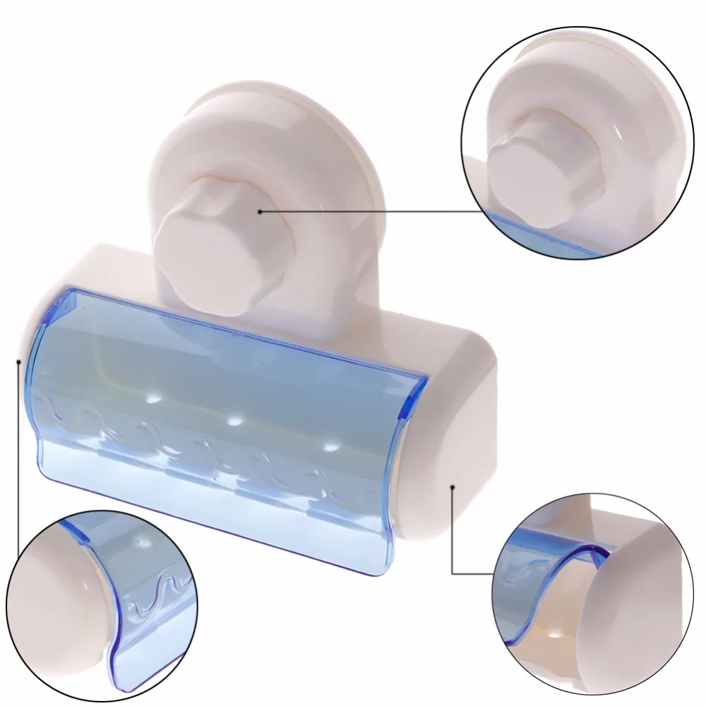 Многофункциональный пластиковый Одноцветный набор для ванной комнаты с мультяшным держателем для зубных щеток крючок настенный адсорбционный подвесной держатель для зубных щеток#255159