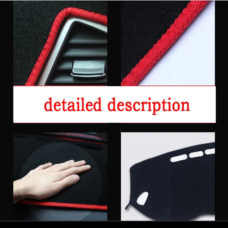 Крышки для приборной панели автомобиля RKAC коврик Mitsubishi Outlander 2006 2011 лет левого
