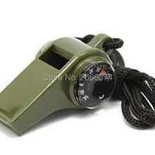 300 шт 3 в1 Открытый аварийный спасательный механизм свисток с компасом и термометром бесплатно DHL/FedEx