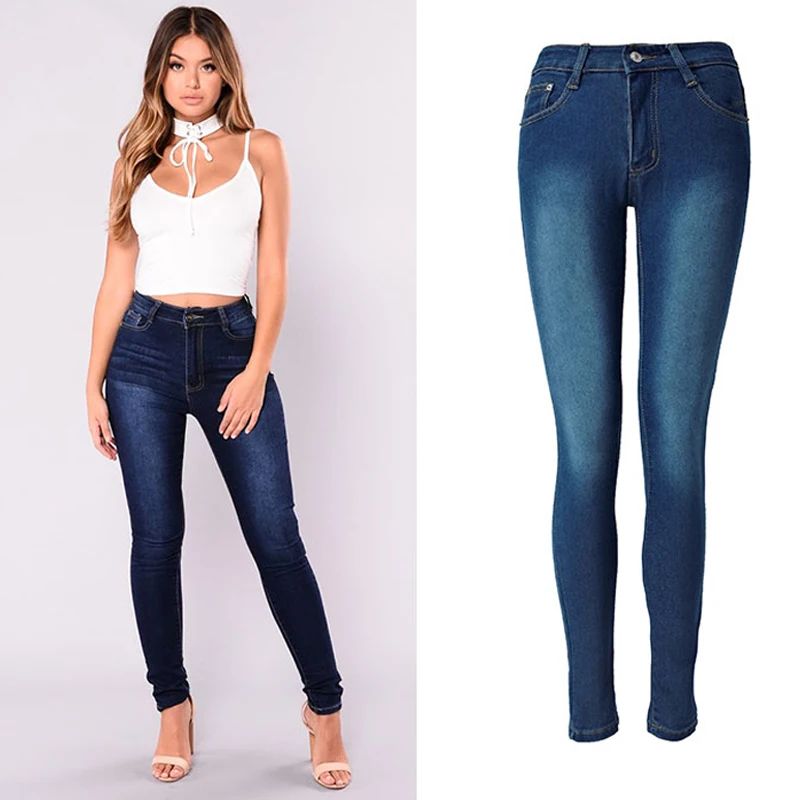Высокая талия эластичные средства ухода за кожей стоп джинсы для женщин Повседневное Мода Новый стиль узкие женские джинсы плед бойфренда