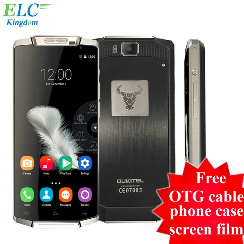 Оригинальный Oukitel K10000 4 г FDD LTE Смартфон Android 6.0 Lollipop 5.5 дюймов 10000 мАч батареи 2 ГБ + 16