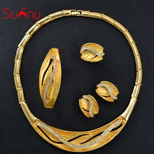 Солнечный ювелирные изделия себе Свадебные украшения Свадебные для Для женщин Цепочки и ожерелья серьги, кольцо, браслет фианит меч для вечерние подарок