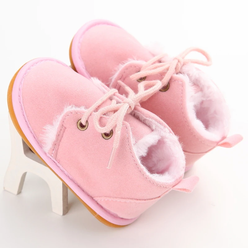 Детская повседневная обувь новорожденного мальчика девочки обувь теплые зимние ботинки для малышей пинетки младенца Размер 0-18 M