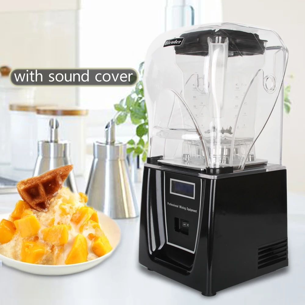 Commercial Smoothie Blenders, 3.9L / 132oz 2800W Countertop Silent