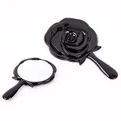 Роза форма ручное зеркало Винтаж парикмахерские цветочный Макияж Красота комод подарок зеркало для Макияж ручной с ручкой