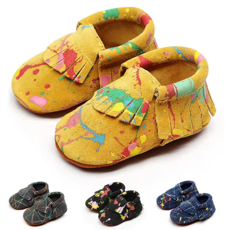 

Genuinu Leather Shoe Baby Moccasins Soft Shoes Non-slip Footwear PNLO