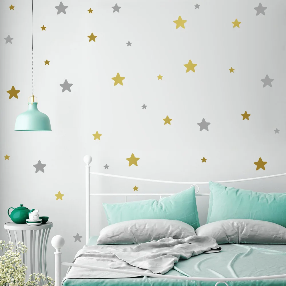 

Stars Wall Sticker For Kids Room Baby Nursery Bedroom Home Decoration Children Kids Wall Sticker Art Kids Wall Decal Wallpaper