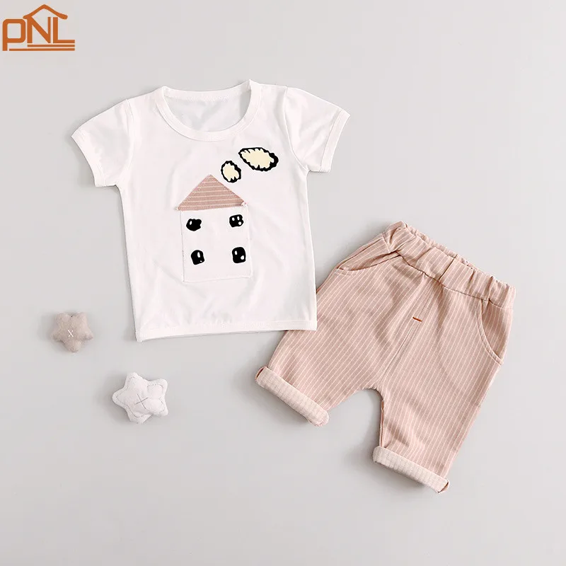 Summer Baby Girls Suits kids Clothes Sets children T Shirt Pants 2 Pcs Sets Children