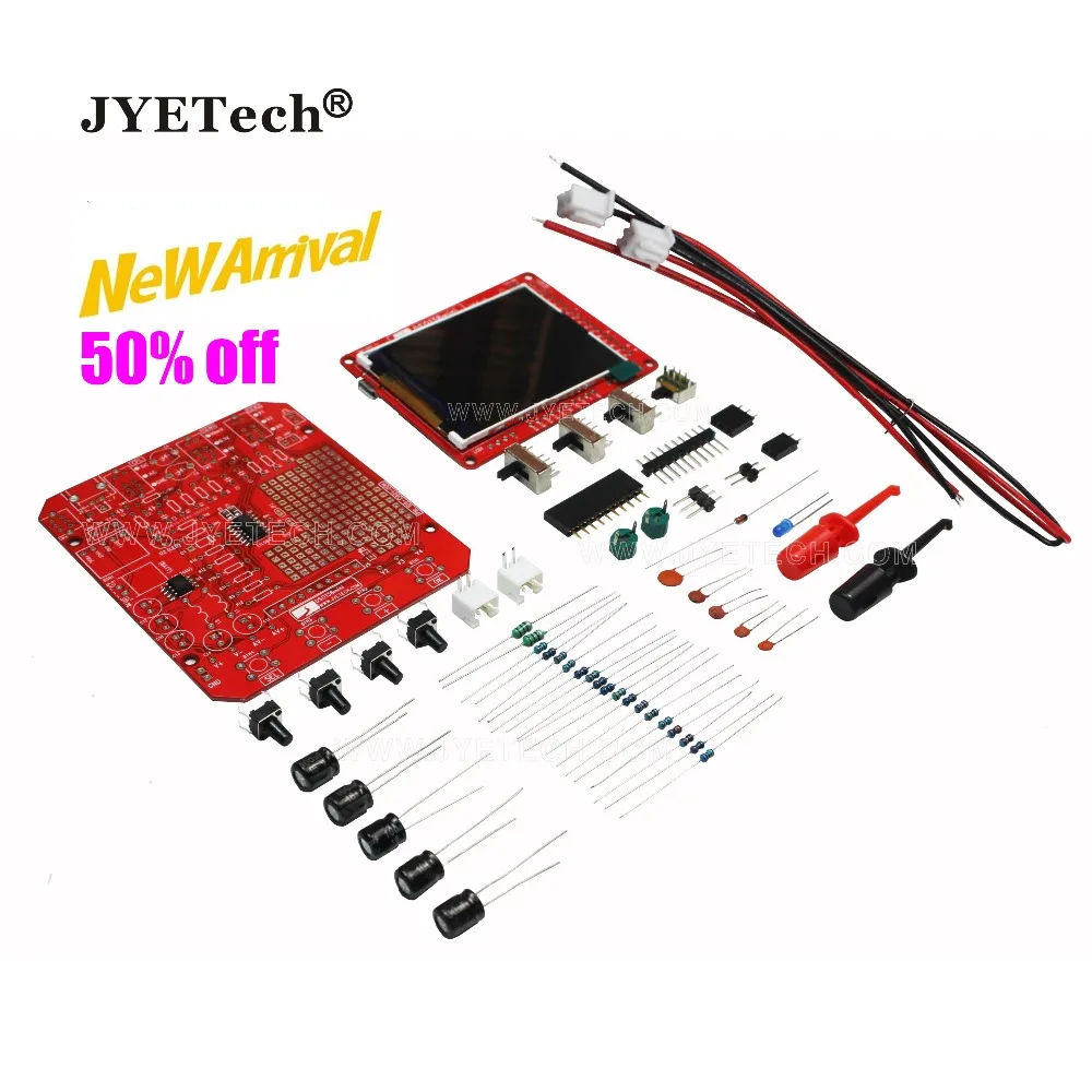 

JYETech NEW DSO138mini 2.4' TFT digital oscilloscope kit with enclosure Electronic DIY learning kit Pocket-size original DSO138