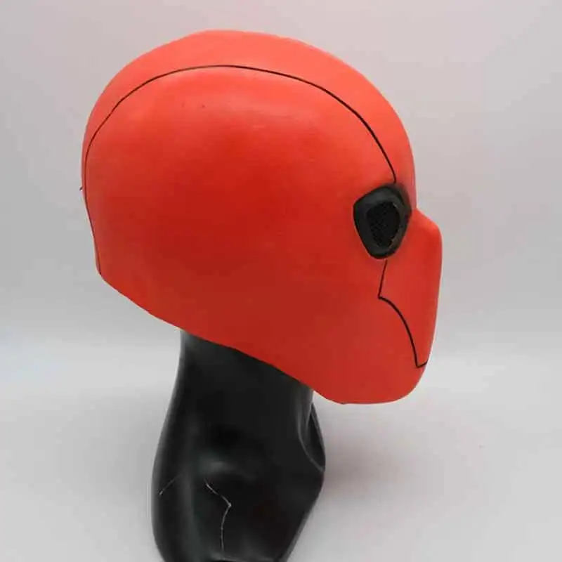 

Game Injustice League Jason Todd Cosplay Batman Mask Latex Full Face Red Hood Mask Halloween Party Props Costume Accessories