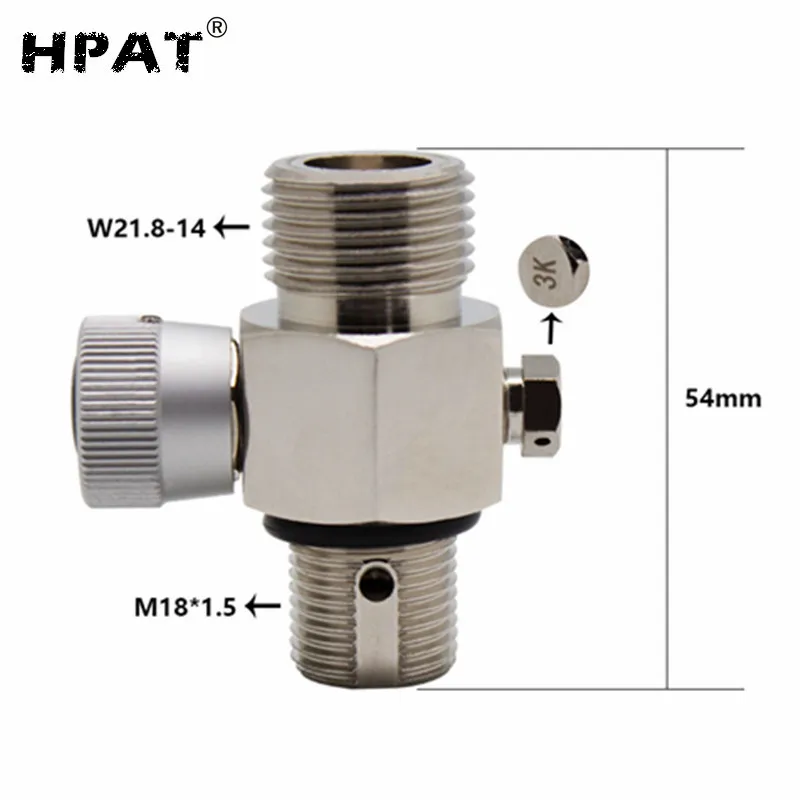 

SPUNKY Paintball Chromed Valve with On/Off M18X1.5 Thread