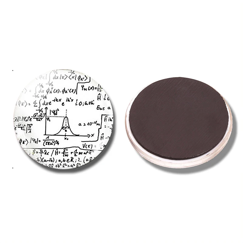 

Math Equation 30 MM Fridge Magnet Mathematical Formulas Science Glass Dome Magnetic Refrigerator Stickers Note Holder Home Decor