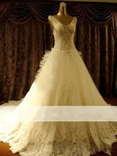 Vestido de novia 2017 Vintage Sexy Luxury Lace Wedding Dress Beading Bridal Gown