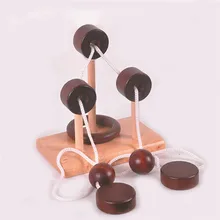 Разработке интеллектуальной игрушки, пазлы классическая деревянная обучающая игрушка разблокировки разблокировка телефона раствор