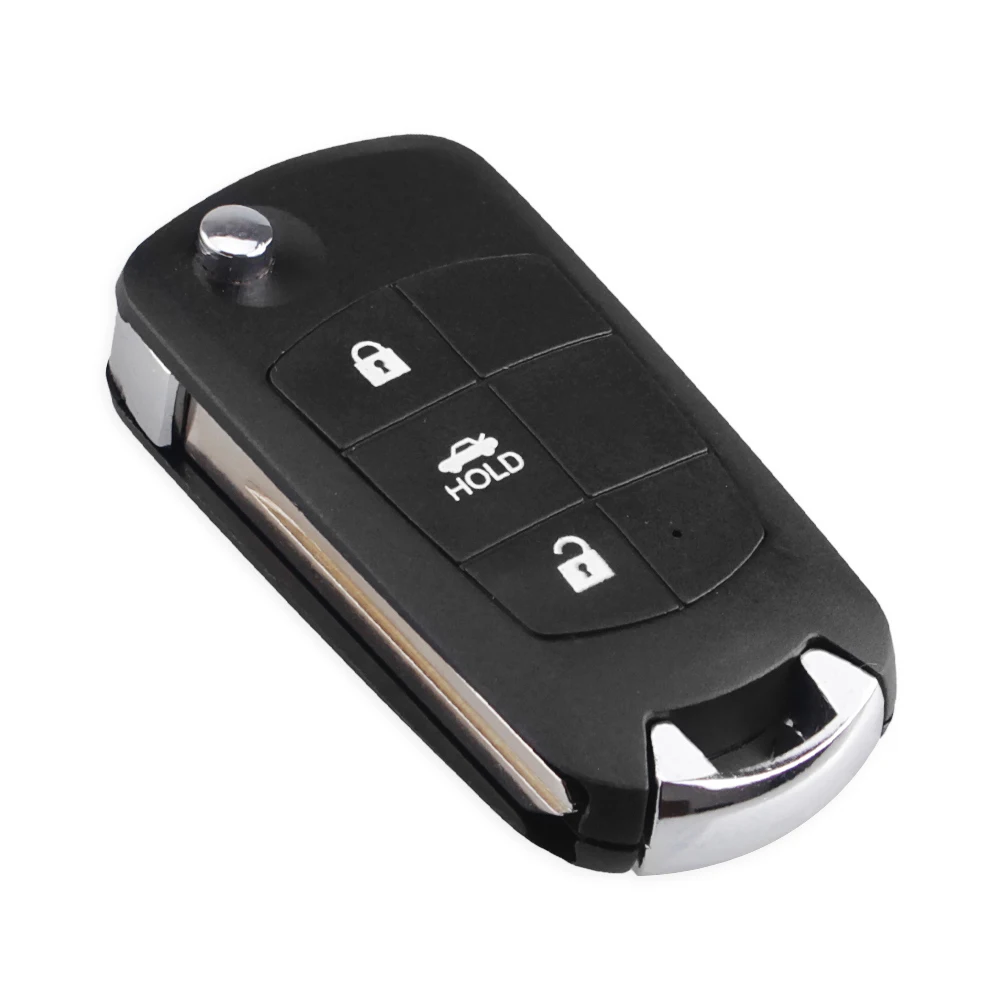 KEYYOU 3 кнопки Складной флип модифицированный дистанционный Автомобильный ключ оболочка невырезанный лезвие ключ чехол для NISSAN Maxima Sentra Versa Sylphy