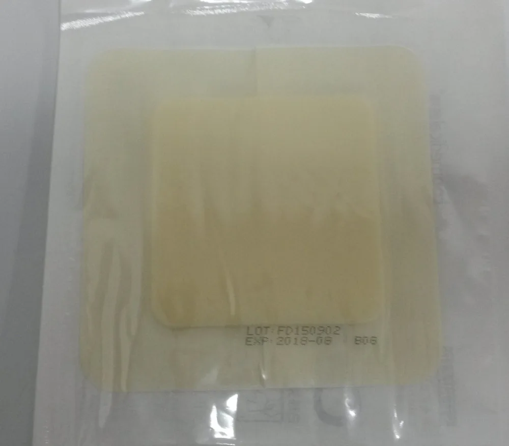 10pcs/lot 12.5*12.5cm adhesive hydrocolloid wound dressing with foam