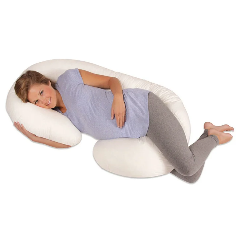 

Cotton comfort u shape support pillow for pregnant women cozy bump side sleeper maternity pregnancy pillow full body