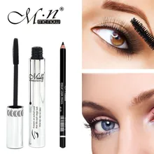 MENOW макияж набор водонепроницаемый длинные завивки ресниц водонепроницаемое волокно Тушь для ресниц+ карандаш для глаз Прямая поставка