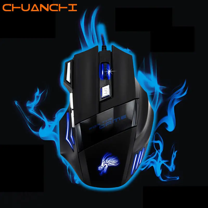 

New X8 Professional Wired Gaming Mouse 7 Button 5500 DPI LED Optical USB Computer Gamer Mouse for Laptop Computer PC mouse gamer