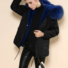 Популярные женские зимние меховые пальто, розничная и, синяя меховая подкладка, стиль, принимаем другие цвета, меховая куртка, парка