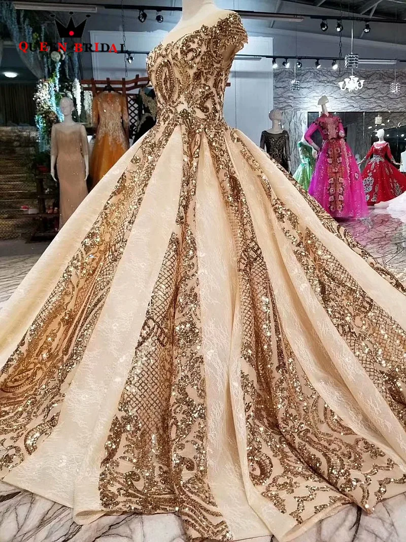 Халат De Soiree 2019 бальное платье цвета шампанского Длинные невесты платья vestido de festa