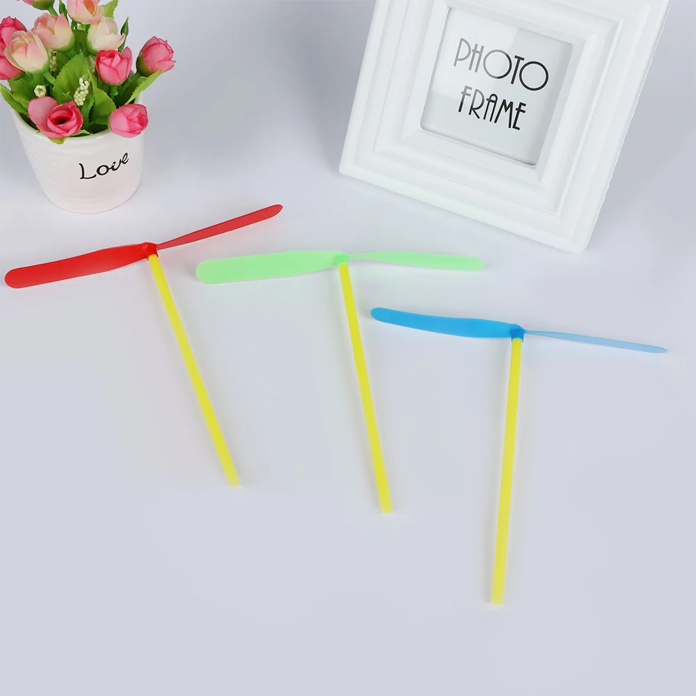 

10Pcs Outdoor Hand Rubbing Bamboo Dragonfly Category Toy Flying Saucer Flying Disk for Kids Creative Educat Toy